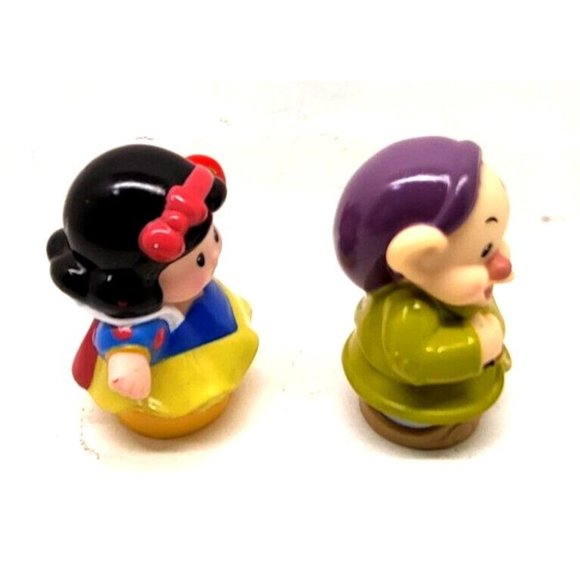 2012 Fisher Price Little People Disney Princess SNOW WHITE & DOPEY Dwarf Figures - Picture 4 of 7